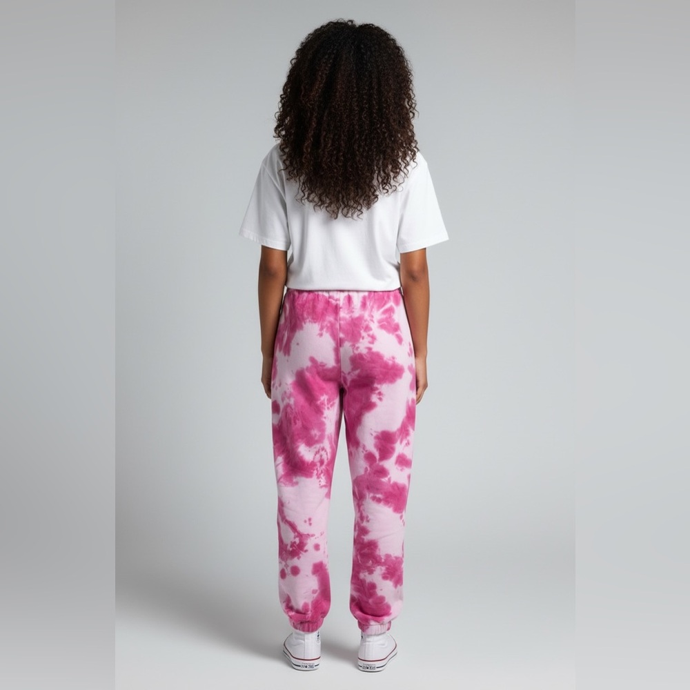 Cmfrt Pink Tie-Dye Joggers Size L - Picture 9 of 11